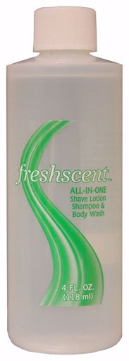 Shampoo/Shave Gel/Body Wash 4 oz. (3 in 1) (60/pack)