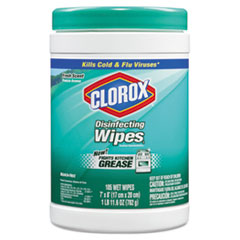 CLOROX DISINFECTING WIPES CANISTER FRESH,4/105CT