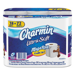 CHARMIN 2PLY MEGA RL WHI ULTRA SOFT 1/18 ROLL PA