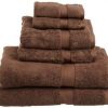 Budget Graded Bath Towels in Brown color
