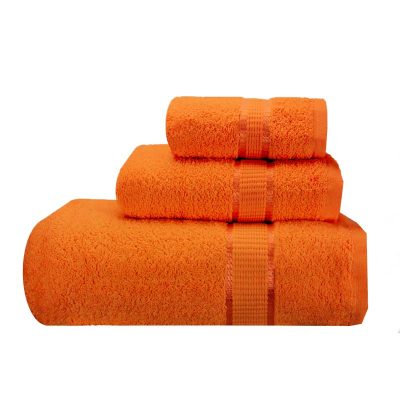 Budget Graded Bath Towels in Orange color