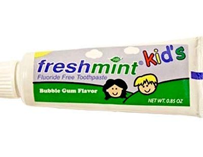 .85 oz Kid’s Fluoride Free Toothpaste (144/cs )