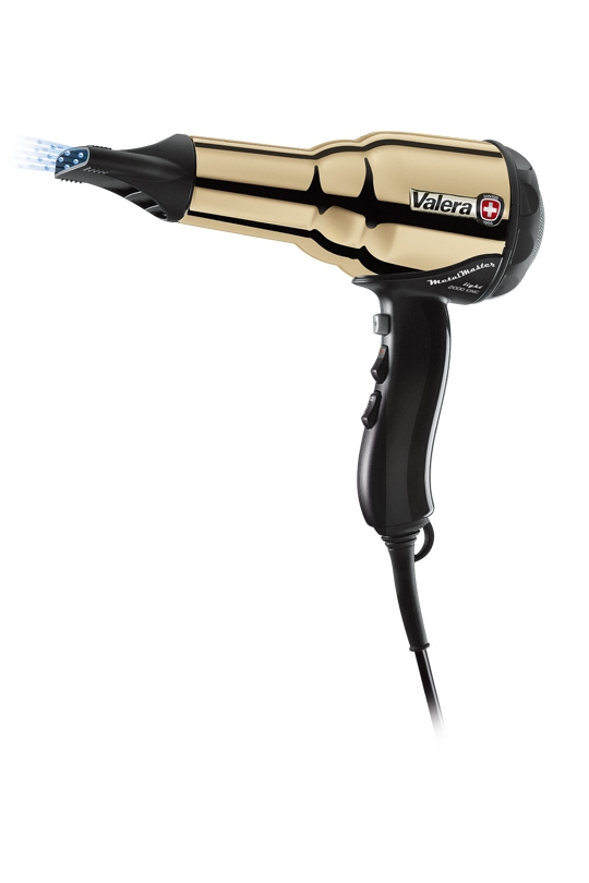 Hair Styling Blow Dryer Swiss Gold Metal Master Light 2000 SuperIonic