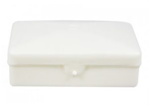 Soap Box, Clear w/ hinged lid