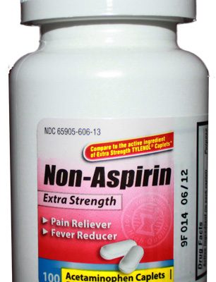 Acetaminophen Caplets, 500mg, 100/bt(NBE Tylenol Extra Strength)