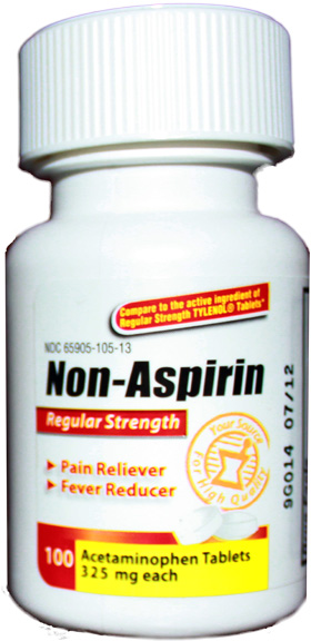 Acetaminophen Tablets, 325mg, 100/bt(NBE Tylenol)