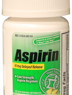 Adult Low Dose 81mg Aspirin, 120/bt(NBE Bayer 81mg)