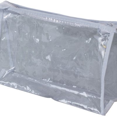 Clear Vinyl Zippered Pouch 8″(W) x 5″(H) x 2 3/8″(Gusset)