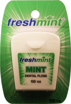 Mint Waxed Dental Floss 100 Yards (72/pack)