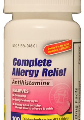 Diphenhydramine Tablets, 100/bt(NBE Benadryl)