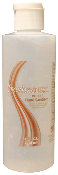 4 oz. Hand Sanitizer 70% Ethyl Alcohol (clear bottle) (60 ea/cs)