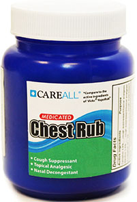 3.53 oz Careall Medicated Chest Rub $1.70 each (24/cs)
