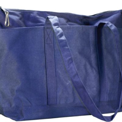 Navy Canvas Diaper Bag