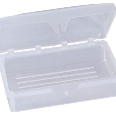 Hinged Soap Dish Fits Up To 3 oz Bar (Clear)(100/pack)