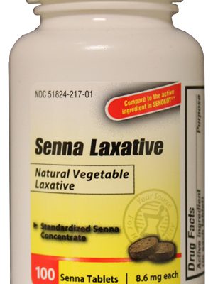 Senna Tablets, 100/bt(NBE Senokot)