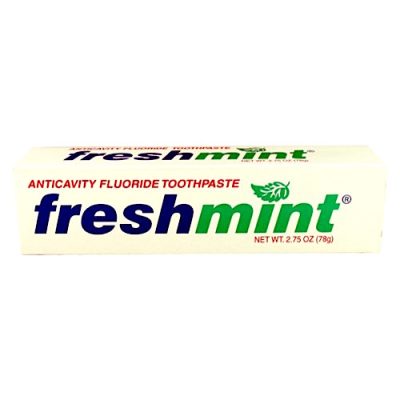 2.75 oz. Freshmint Fluoride Toothpaste (individual box) $0.75 each (144/cs)