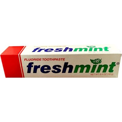 6.4 oz. Freshmint Fluoride Toothpaste, individual box (48/cs)