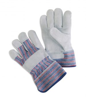 A/B Grade Gunn Leather Rubberized Safety Cuff Gloves