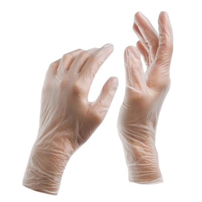 Clear Vinyl Exam Gloves