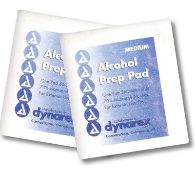 Hospital Strength Alcohol Prep Pads, 1” x 2” Medium