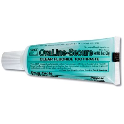 ORALINE-SECURE TOOTHPASTE, 1 OZ
