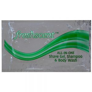 0.33 oz. Shampoo, Shave Lotion and Body Wash (1000 cs)