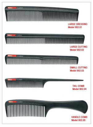Hair Styling Comb | Swiss Carbon X’ Combs with Handle 902.05 | Valera Styling Product