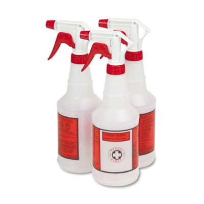 Plastic Sprayer Bottles, 24oz, 3/Pack