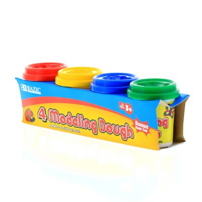 2 oz. Multi Color Modeling Dough (4/Pack)
