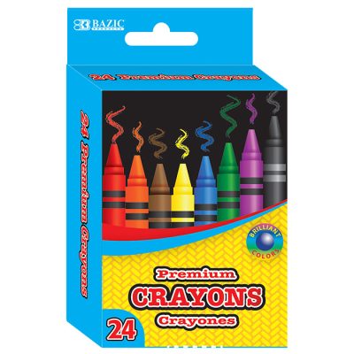 24 Color Premium Crayons (24/pack)