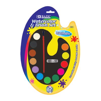 12 Ct. Watercolor w/ Brush (12/pack)