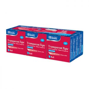 3/4″ X 1296″ Transparent Tape Refill (12/Pack)