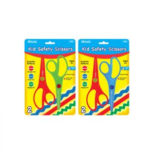 5 1/2″ Kid’s Safety Scissors (2/Pack)