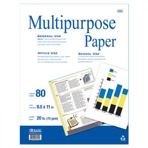 White Multipurpose Paper 80 Ct. (100/Pack)