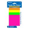 3" X 3" Neon Stick On Notes 40 Ct. (4/Pack)