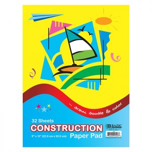 9″ X 12″ Construction Paper Pad 32 Ct. (48/pack)