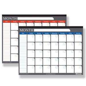 17″ X 22″ Undated 12-Months Desk Pad Calendar (6/Pack)
