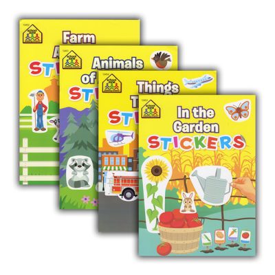 SCHOOL ZONE Sticker Books (48/pack)