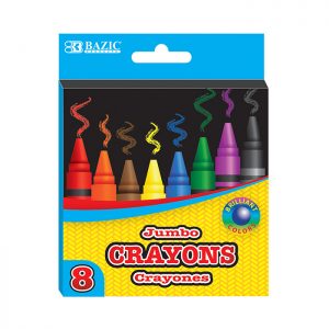 8 Color Premium Jumbo Crayons (8/Pack)