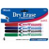 Fine Tip Dry-Erase Marker Asst. Color (4/Pack)