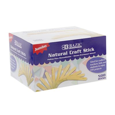Jumbo Natural Craft Stick (500/pack)