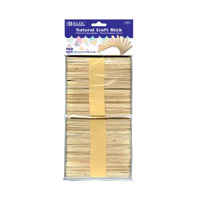 Natural Craft Stick (100/pack)