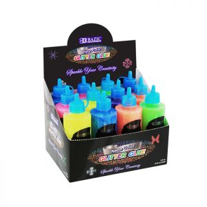 Neon Color Glitter Glue 4 Oz. (120 mL) (12/pack)