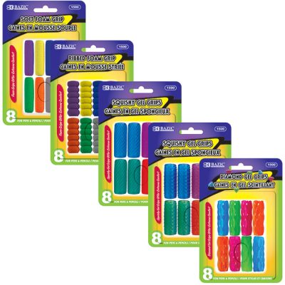 Pencil / Pen Grip Assorted Color & Shape (8/Pack)