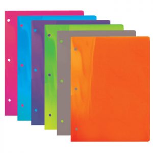 Translucent 2-Pocket Poly Portfolio